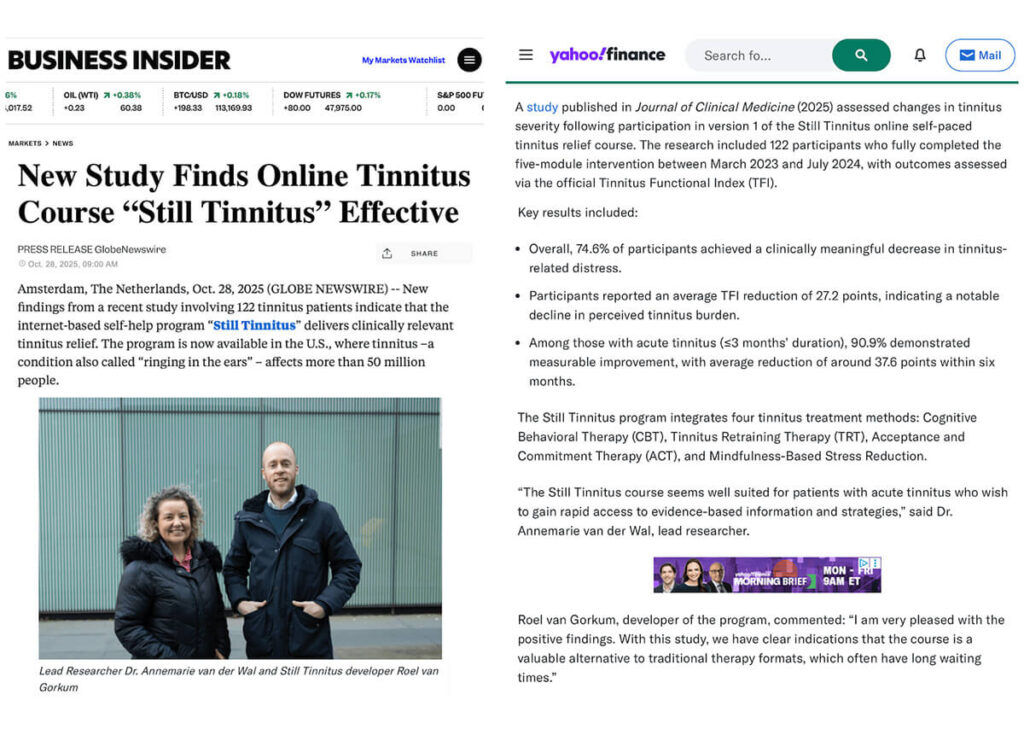 Mediaberichtgeving van Yahoo Finance en Business Insider